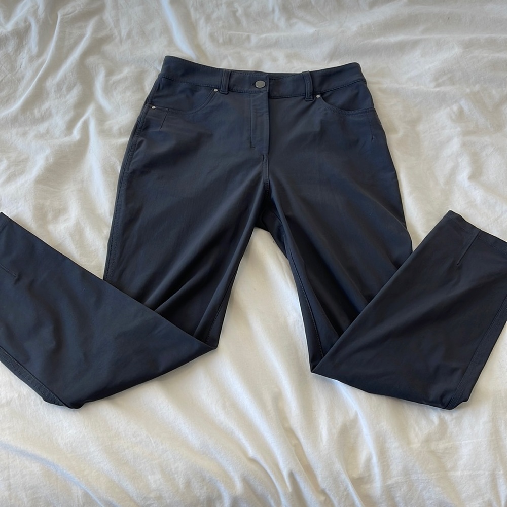 Lululemon stretchy grey straight leg pants